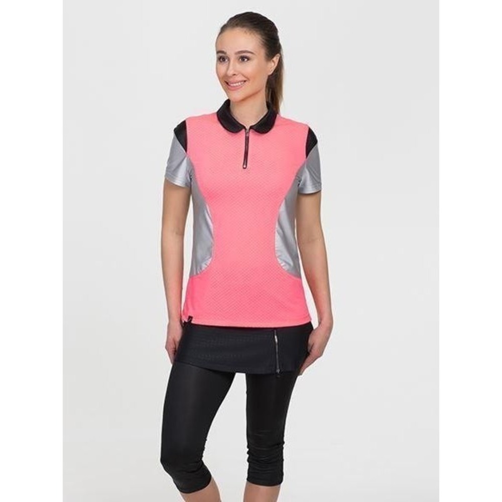 SwingDish Signature Polo Coral Golf Top FT005-2   XL